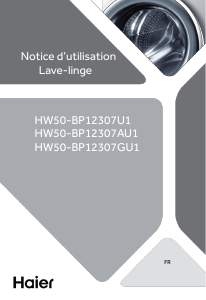 Mode d’emploi Haier HW50-BP12307U1 Lave-linge