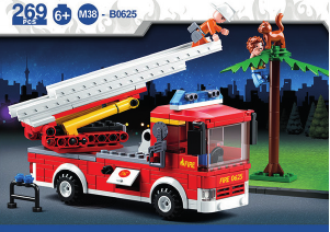 Manual Sluban set M38-B0625 Fire Ladder truck