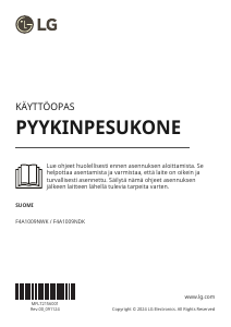 Käyttöohje LG F4A1009NDK Pesukone