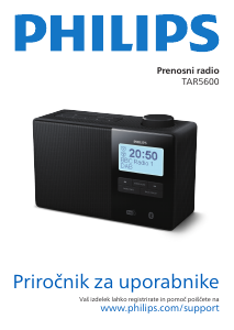 Priročnik Philips TAR5600 Radijska budilka