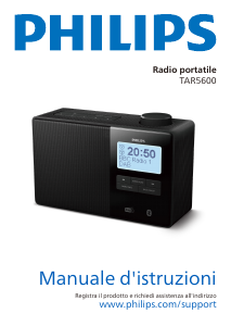 Manuale Philips TAR5600 Radiosveglia