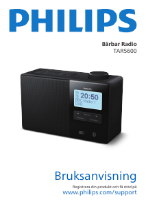Bruksanvisning Philips TAR5600 Klockradio