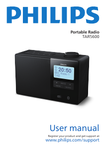 Manual Philips TAR5600 Alarm Clock Radio