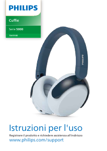 Manuale Philips TAK5500AL Cuffie