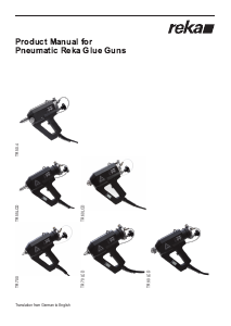 Manual Reka TR 50.4 Glue Gun