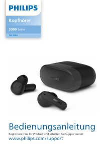 Bedienungsanleitung Philips TAT2000BL Kopfhörer