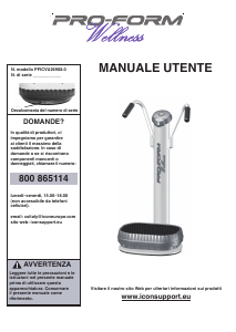 Manuale Pro-Form Wellness Pedana vibrante