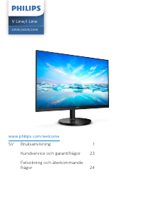 Bruksanvisning Philips 241V8LAB LED skärm