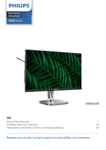 Priručnik Philips 24B2G5200 LED zaslon