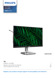 Kullanım kılavuzu Philips 24B2G5200 LED ekran