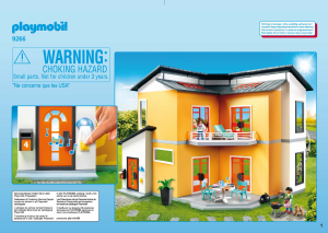 Manual Playmobil set 9266 Modern House Casa Moderna