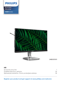 Priručnik Philips 24B2G5301 LED zaslon