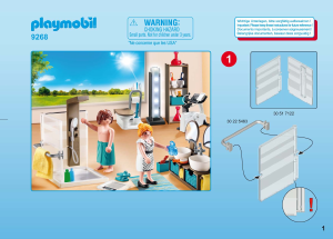 Manual de uso Playmobil set 9268 Modern House Baño