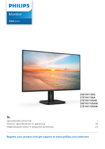 Priročnik Philips 24E1N1100A LED-zaslon
