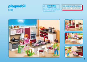 Návod Playmobil set 9269 Modern House Kuchyňa