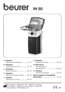 Manual de uso Beurer IH 50 Inhalador