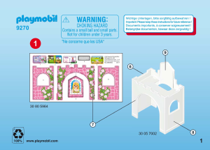 Mode d’emploi Playmobil set 9270 Modern House Chambre d'enfant