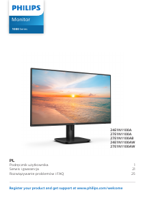 Instrukcja Philips 24E1N1100A Monitor LED
