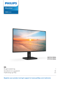 Brugsanvisning Philips 24E1N1200A LED-skærm