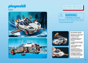 Manual Playmobil set 9252 Adventure Agente Secreto com Racer