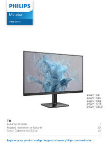 Kullanım kılavuzu Philips 24E2N1100LB LED ekran