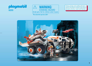 Manuál Playmobil set 9255 Adventure Spy Team bojový vůz