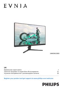 Посібник Philips 24M2N3200S Evnia Світлодіодний монітор