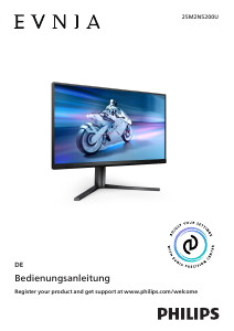 Bedienungsanleitung Philips 25M2N5200U Evnia LED monitor