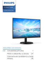 Manuál Philips 271V8AW LED monitor