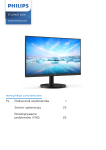 Instrukcja Philips 271V8LAB Monitor LED