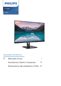 Manuale Philips 275S9JML S Line Monitor LED