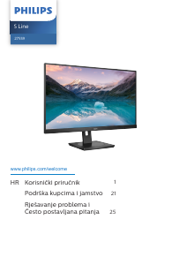 Priručnik Philips 275S9JML S Line LED zaslon