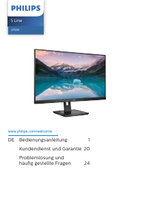 Bedienungsanleitung Philips 275S9JML S Line LED monitor