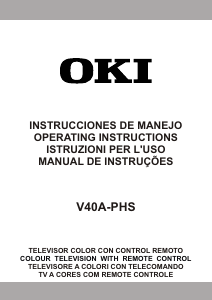 Manual de uso OKI V4A-PHS Televisor de LCD