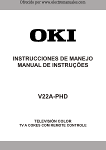 Manual OKI V22A-PHD Televisor LCD