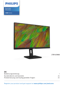 Bedienungsanleitung Philips 27B1U3900 LED monitor