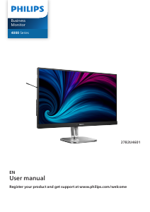 Manual Philips 27B2U4601 LED Monitor