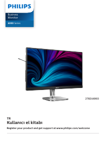 Kullanım kılavuzu Philips 27B2U6903 LED ekran