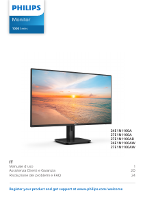 Manuale Philips 27E1N1100A Monitor LED