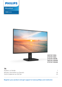 Kullanım kılavuzu Philips 27E1N1100A LED ekran