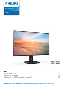 Bruksanvisning Philips 27E1N1200A LED-skjerm