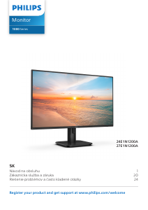 Návod Philips 27E1N1200A LED monitor