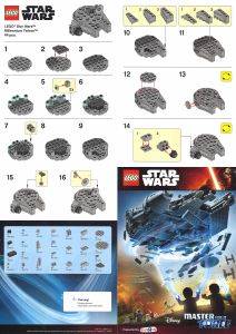 Bruksanvisning Lego set TRUFALCON-1 Star Wars Millennium Falcon