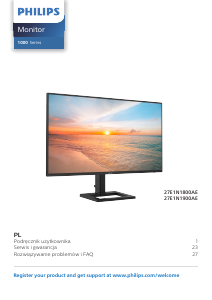 Instrukcja Philips 27E1N1900AE Monitor LED