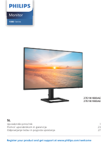 Priročnik Philips 27E1N1900AE LED-zaslon