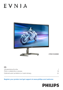 Manuál Philips 27M1C5200W Evnia LED monitor