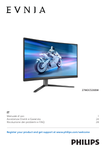 Manuale Philips 27M2C5200W Evnia Monitor LED