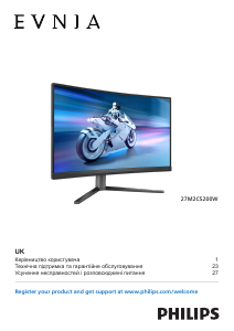 Посібник Philips 27M2C5200W Evnia Світлодіодний монітор