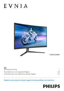 Bruksanvisning Philips 27M2C5200W Evnia LED skärm