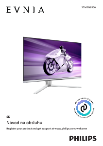 Návod Philips 27M2N8500 Evnia LED monitor